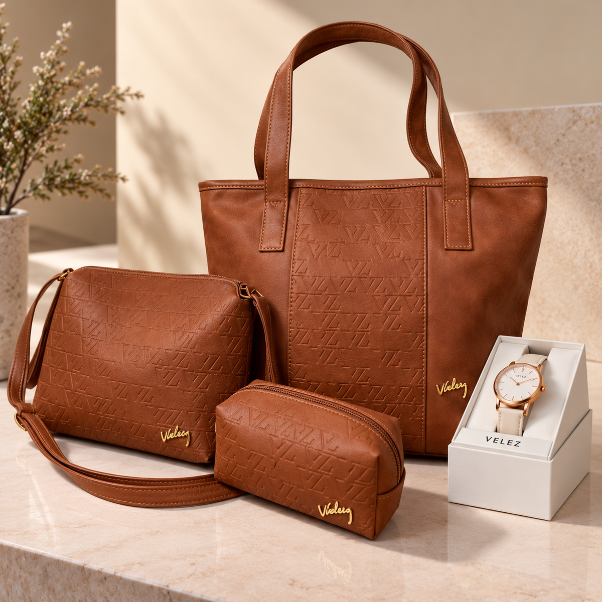 COMBO VLZ (3 BOLSOS + RELOJ)